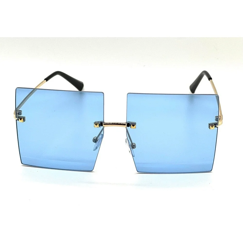 BIG OVERSIZED Jackie Women Sunglasses Flat Top Square Trendy Designer Shades New
